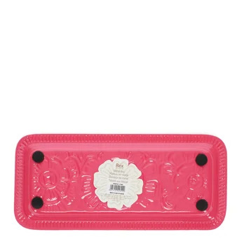 enamel trinket tray - vibrant pink enamel trinket tray - vibrant pink