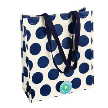 shopping bag - navy on white spotlight