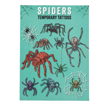 temporary tattoos - spiders