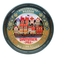 round metal serving tray - dammer pils