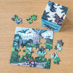 mini jigsaw puzzle - prehistoric land