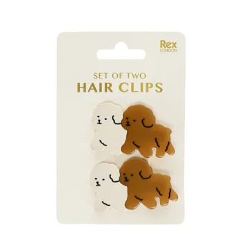 hair clips (set of 2) - puppies hair clips (set of 2) - puppies