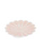 plat à bougie émaillé en forme de fleur (9 cm) - rose tendre