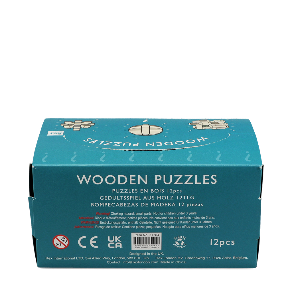 mini-puzzles en bois - assortis