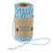 roll of twine (100m) - aquamarine and white