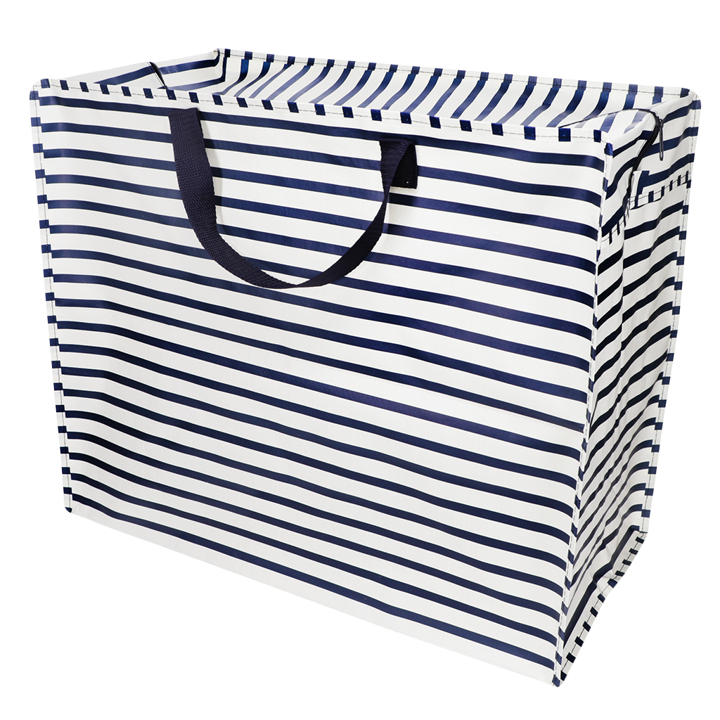 jumbo storage bag - nautical stripes