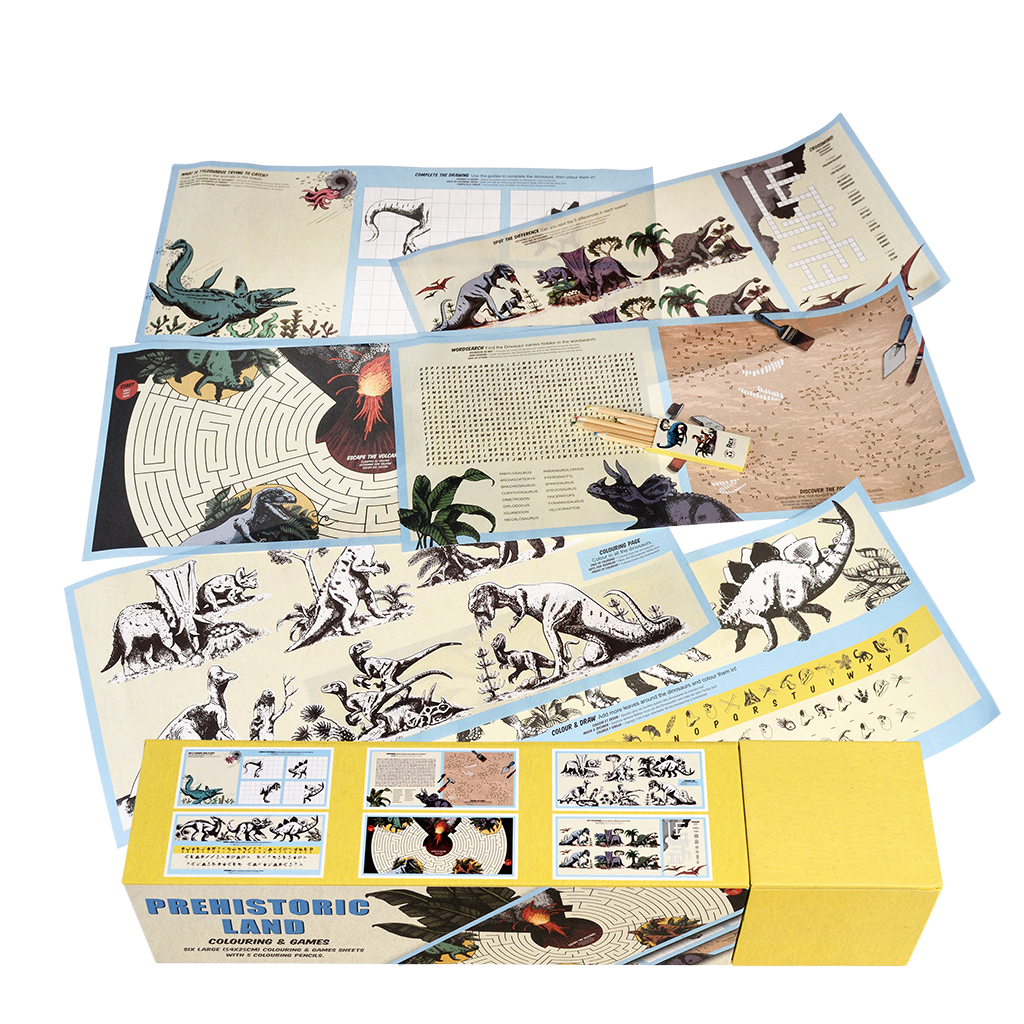 coloriage et jeux prehistoric land