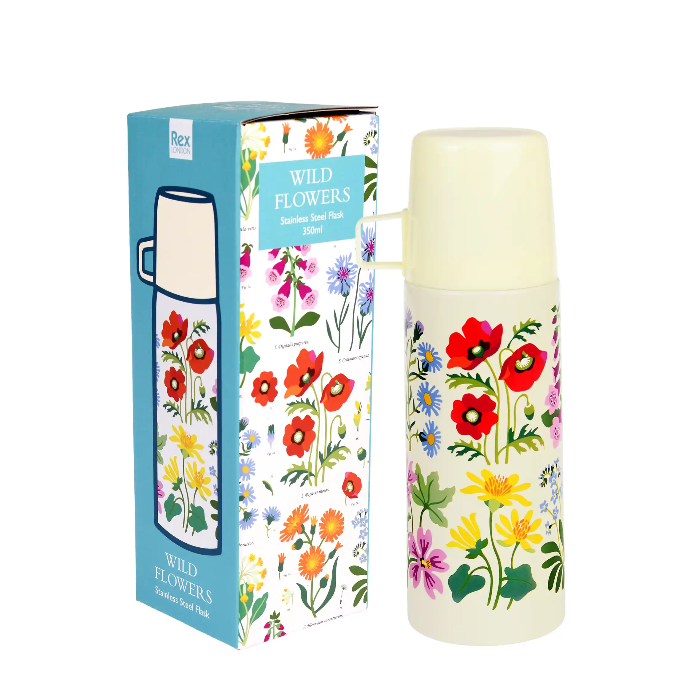 frasco y taza wild flowers