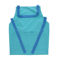 two-tone utility apron - aqua blue
