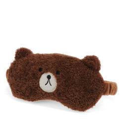 masque de sommeil de voyage peluche - bob l'ours
