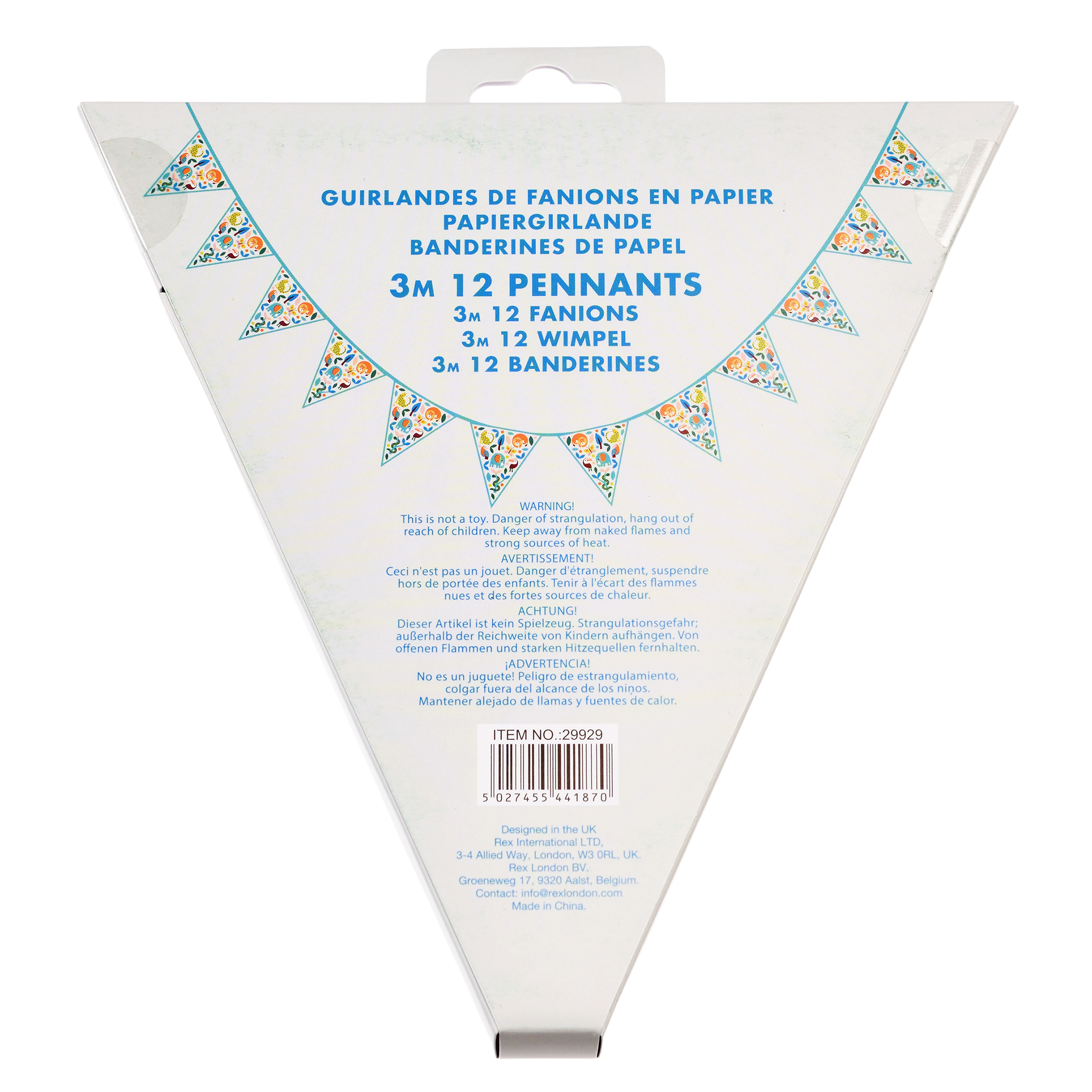 paper bunting (3 metres) - wild wonders
