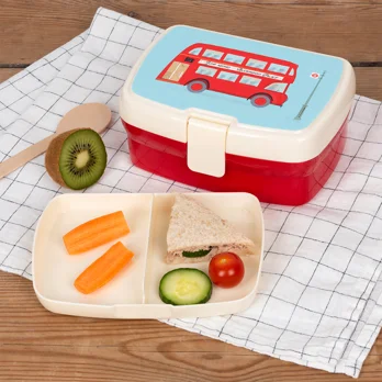 lunch box with tray - tfl routemaster bus lunch box with tray - tfl routemaster bus