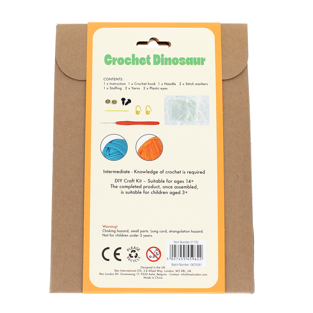kit crochet - dinosaure