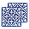 ceramic coasters (set of 2) - blue