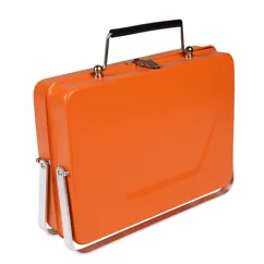 mobiler koffergrill - orange