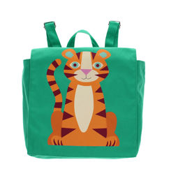 mini children's canvas backpack - tiger