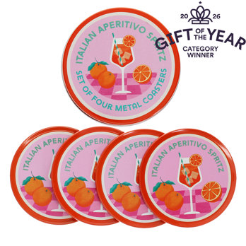 dessous de verre en métal (lot de 4) - aperitivo spritz