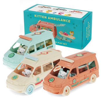 little world spiel-set – kätzchen-krankenwagen