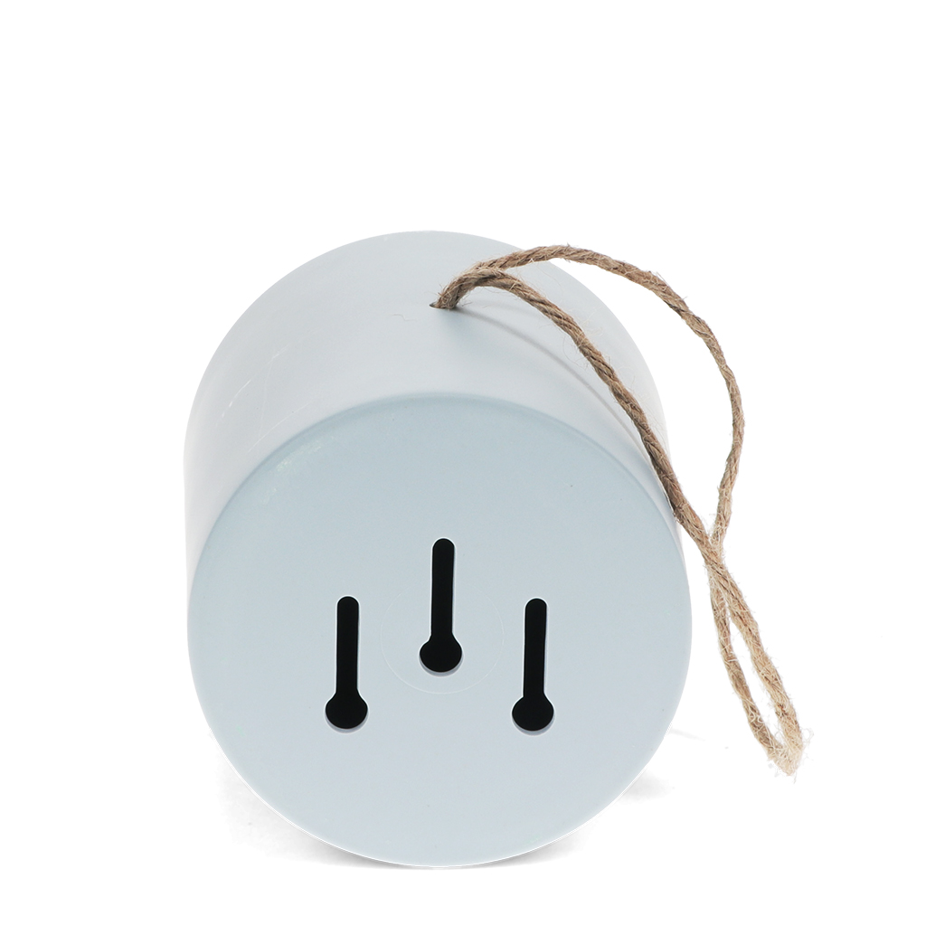 round bamboo fibre birdhouse - blue