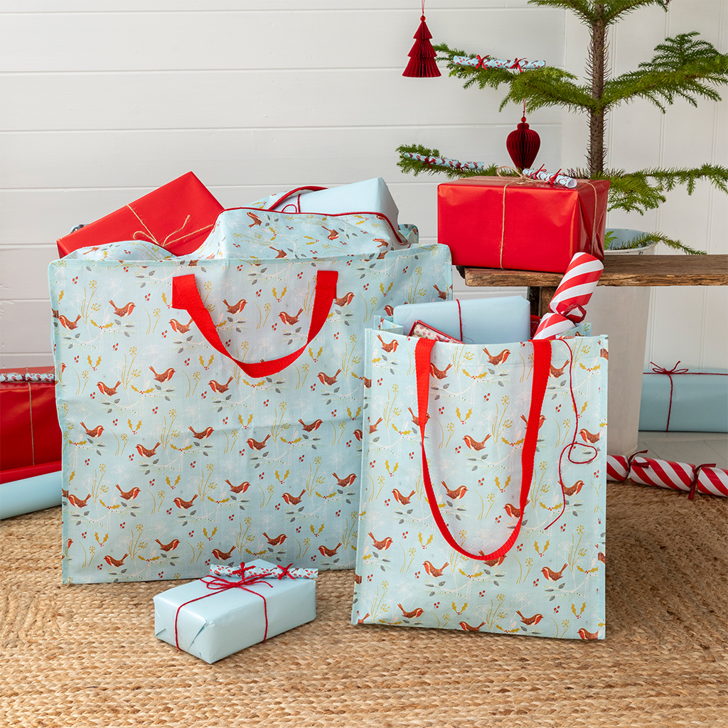 recycled shopping bag - winter walk