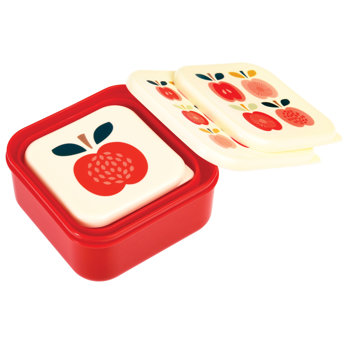 snack boxes (set of 3) - vintage apple