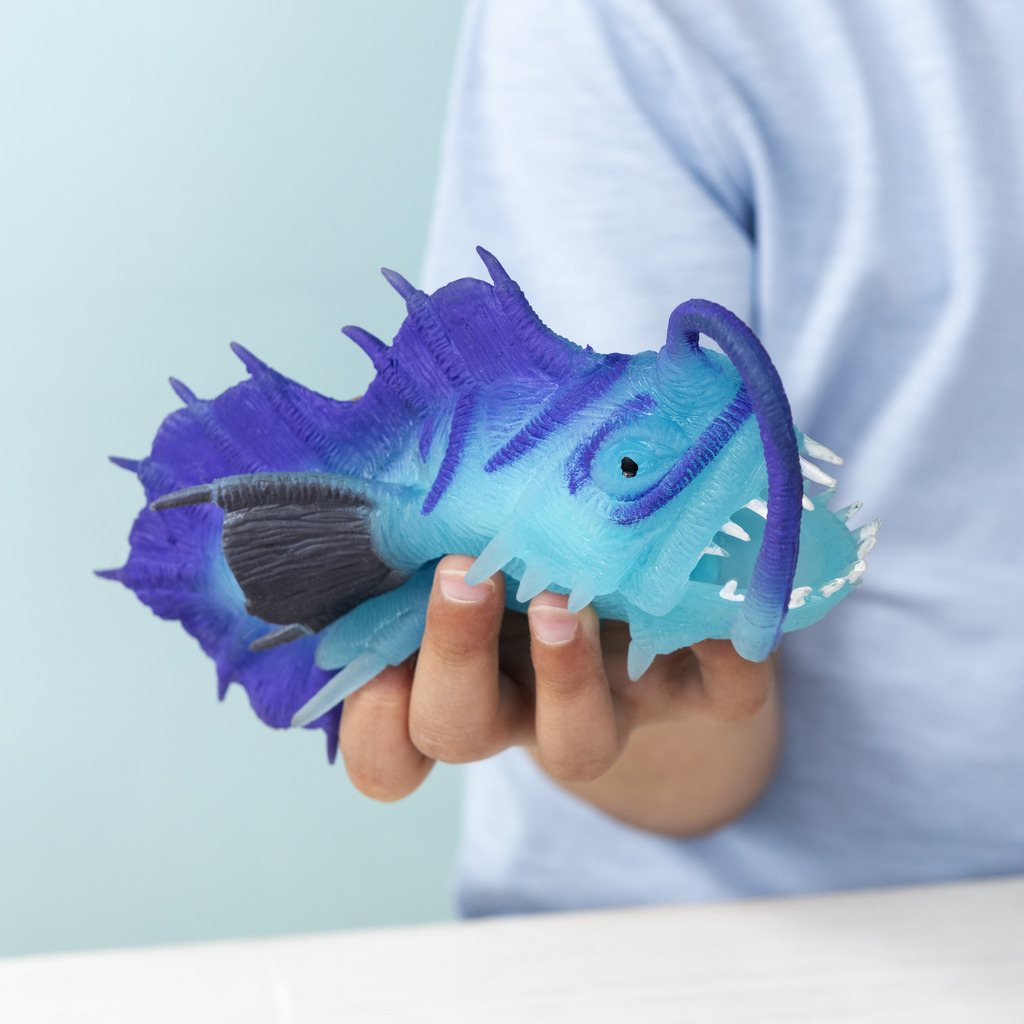 glow in the dark squishy toy - angler fish