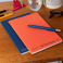 carnets a5 (lot de 2) - orange & bleu