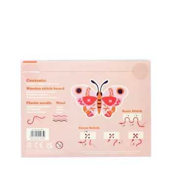 handarbeits-set zum nähen lernen - schmetterling handarbeits-set zum nähen lernen - schmetterling