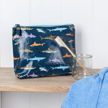 children's wash bag - sharks