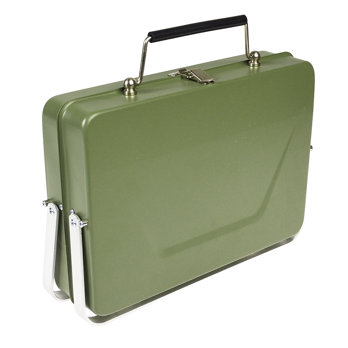 valise portable barbecue - vert foncé