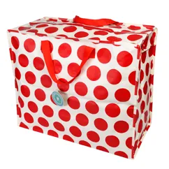 jumbo storage bag - red on white spotlight jumbo storage bag - red on white spotlight