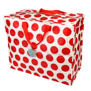 jumbo storage bag - red on white spotlight jumbo storage bag - red on white spotlight