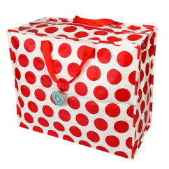 jumbo storage bag - red on white spotlight