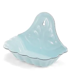 wall-mounted enamel soap dish - blue wall-mounted enamel soap dish - blue