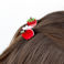 mini hair claw clips (set of 2) - apple and strawberry