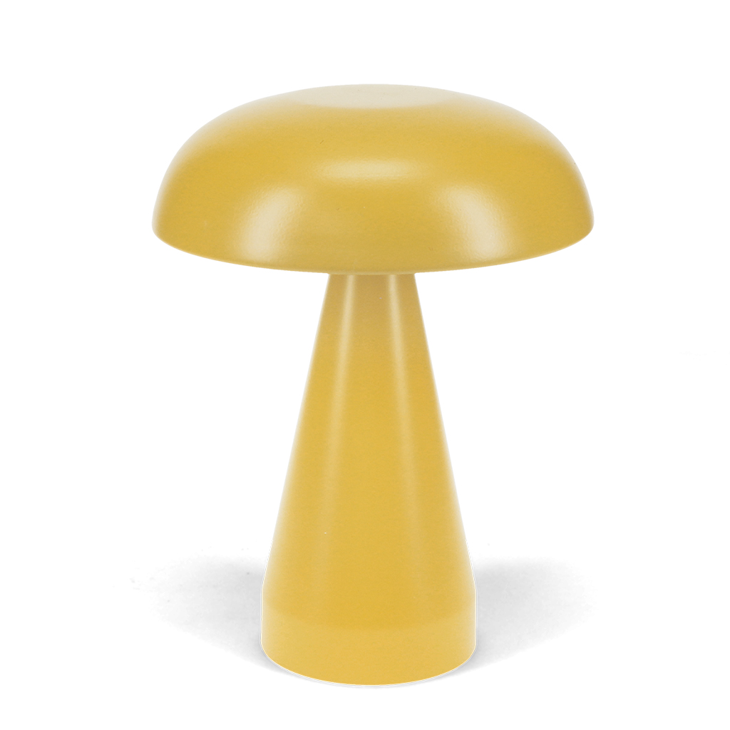 dimmable mushroom touch lamp - mustard yellow