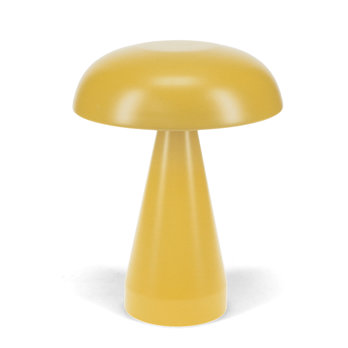 dimmable mushroom touch lamp - mustard yellow