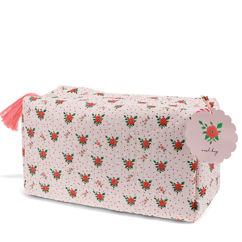 trousse de toilette matelassée - french rose