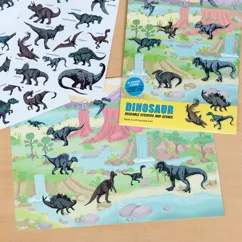 prehistoric land reusable stickers and scenes prehistoric land reusable stickers and scenes