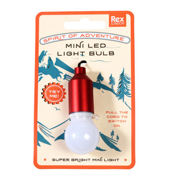 light bulb keyring assorted colours - spirit of adventure