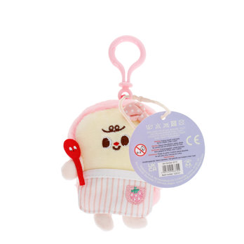 plush bag charm - miss toast