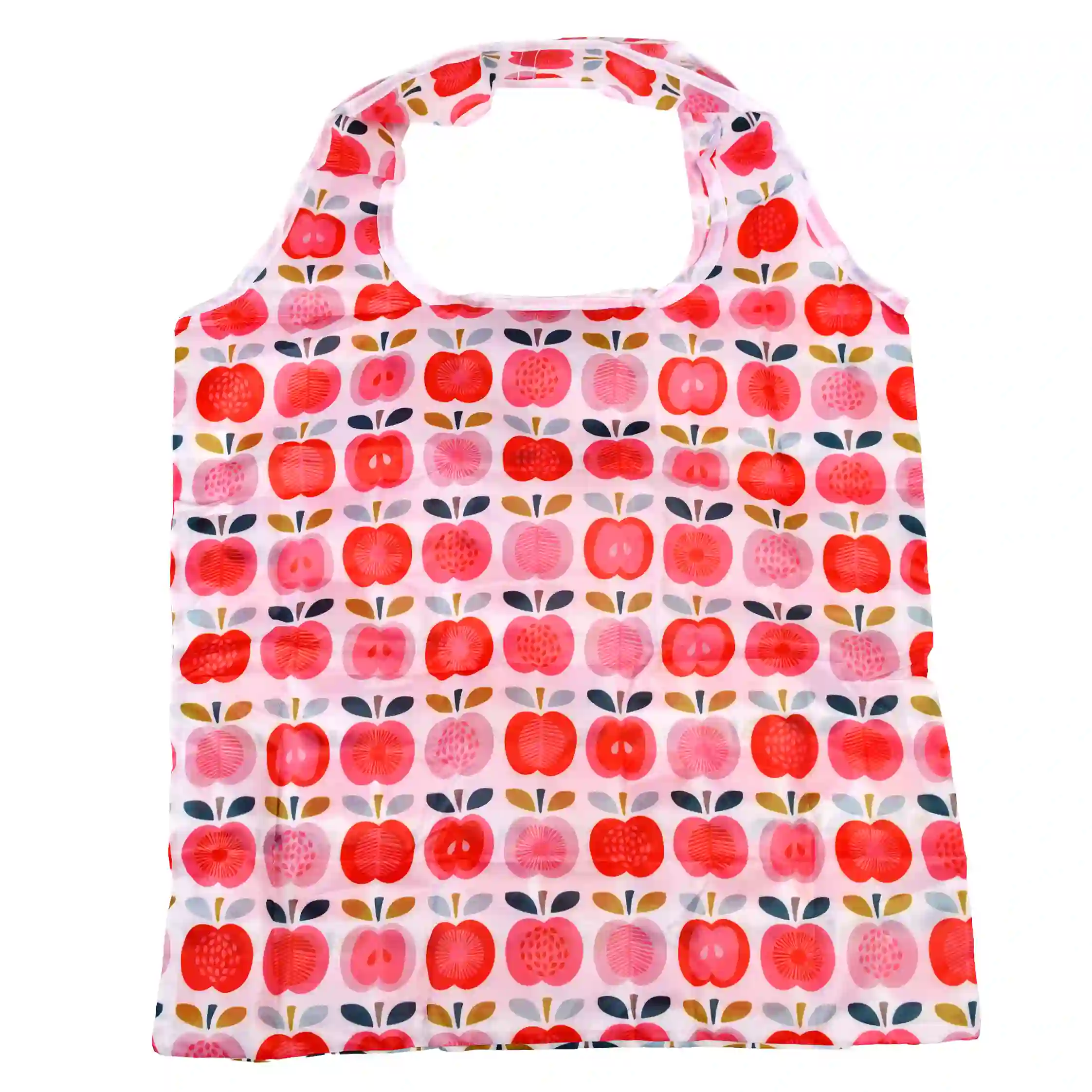 recycled foldaway shopper bag - vintage apple