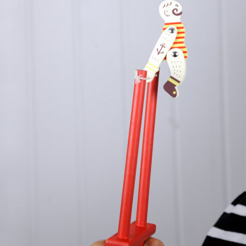 wooden acrobatic toy - mr muscular 