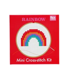 mini cross-stitch kit - rainbow mini cross-stitch kit - rainbow