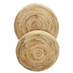 round water hyacinth trays (set of 2) round water hyacinth trays (set of 2)