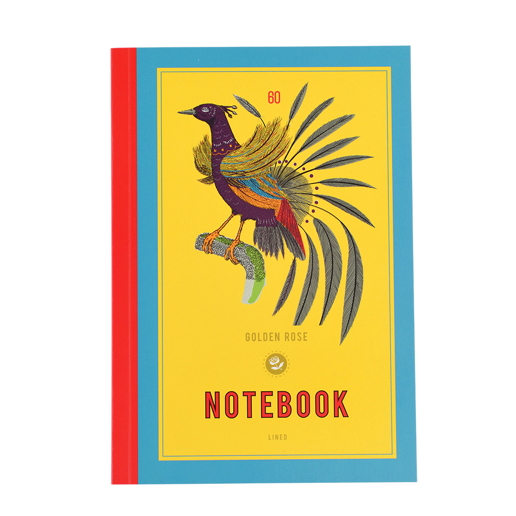 a5 notebook - golden rose syrup