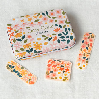 plasters in a tin (30 pcs) - ditsy floral