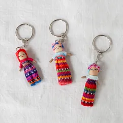 worry dolls with keyring - assorted worry dolls with keyring - assorted