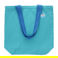 two-tone cotton tote bag - aqua blue