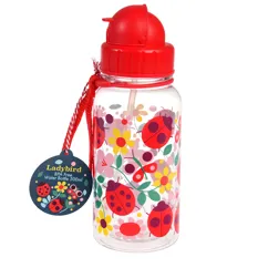 children's water bottle with straw 500ml - ladybird children's water bottle with straw 500ml - ladybird